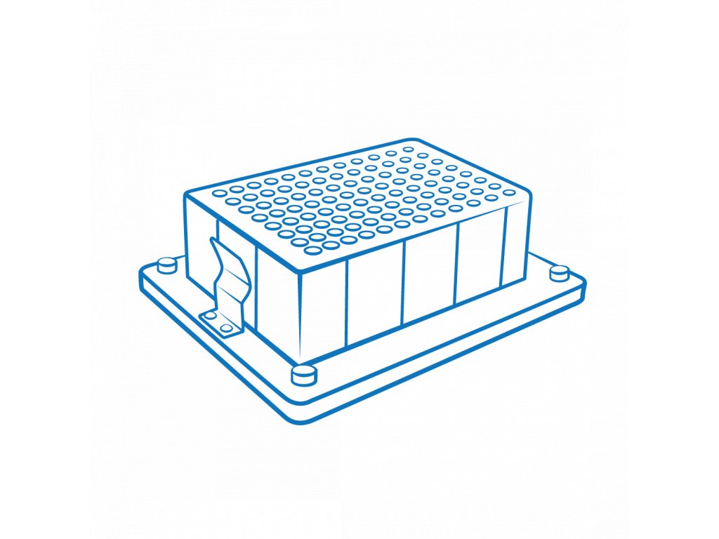 Block B-2P for Porvair® 96/2000 μl deep-well plate for TS-DW thermal shaker
